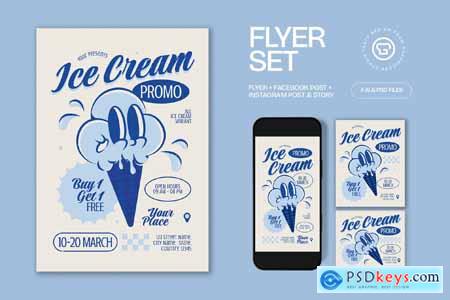 Ice Cream Shop Promo Flyer 3DBRUQK