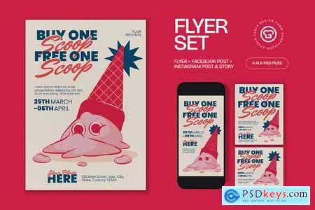 Ice Cream Shop Promo Flyer L5ZN3E5