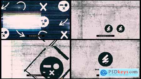Grunge Glitch Logo Opener Digital Intro 59948226