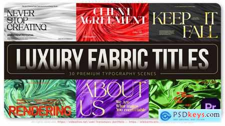 Luxury Fabric Titles  Elegant Typography with Fabric Textures 59846285