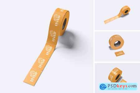 Sticker Roll Mockup