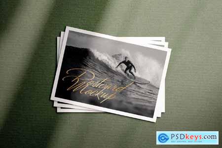 Stacked Postcards Mockup