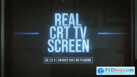 Real CRT TV Screen 48302194