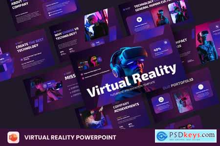 Futuristic Virtual Reality Presentation PowerPoint