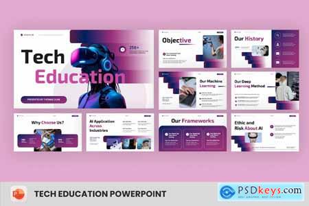 Interactive AI Technology Education PowerPoint
