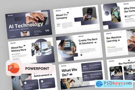 AI Technology Company Profile PowerPoint