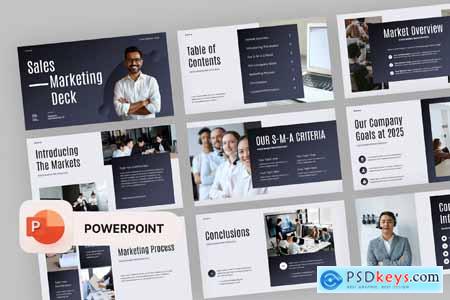 Sales Marketing Deck PowerPoint Template