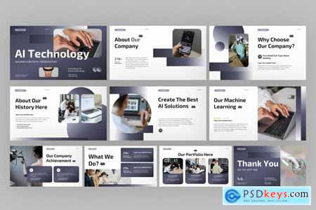 AI Technology Company Profile PowerPoint
