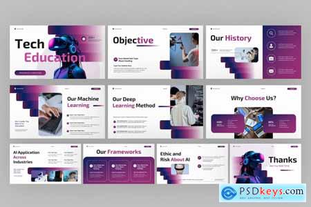 Interactive AI Technology Education PowerPoint