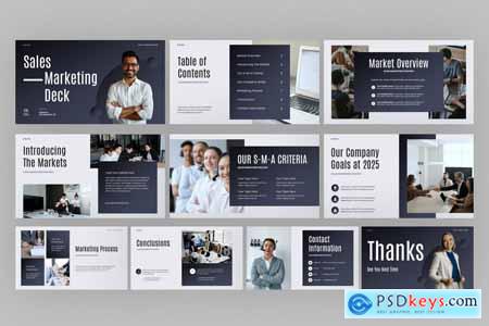 Sales Marketing Deck PowerPoint Template