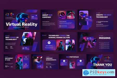 Futuristic Virtual Reality Presentation PowerPoint