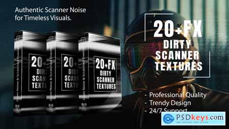 Dirty Scanner Textures Overlays Pack For Premiere Pro 60023633