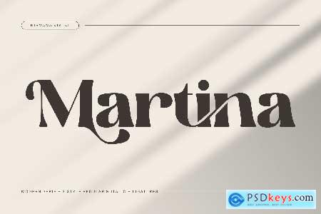 Martina Retro - Branding Logo Font