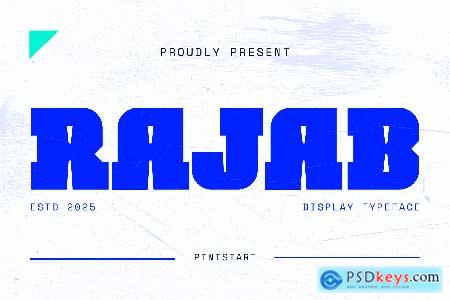 Rajab  Industrial Edge Font