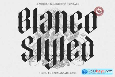 Blanco Styled  Modern Blackletter