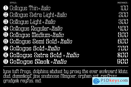 Collogue - Variable Font
