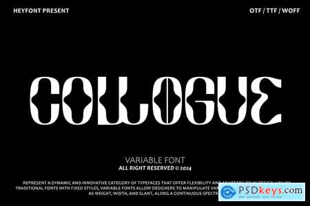 Collogue - Variable Font