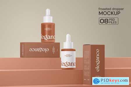 Cosmetic Serum Dropper Bottle Mockup