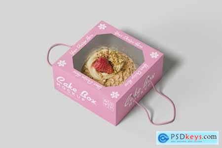 Cake Box Mockup