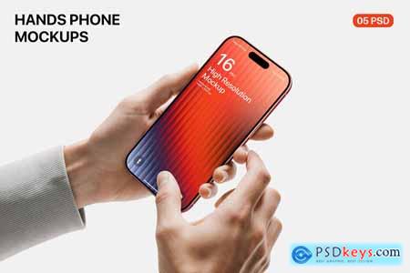 Holding iPhone 16 Pro Max Mockup