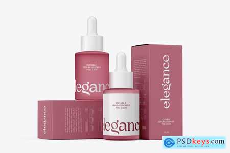 Cosmetic Serum Dropper Bottle Mockup
