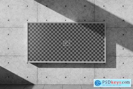 Horizontal Wall Billboard Mockup