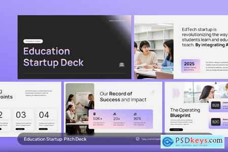 Education Technology Pitch Deck PowerPoint