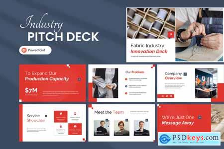 Fabric Industrial Pitch Deck PowerPoint