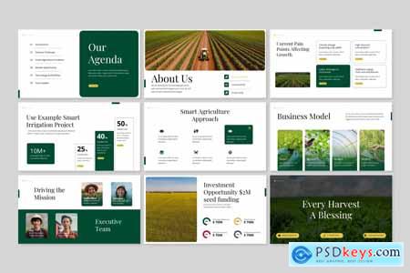 Smart Agriculture AI Insights Deck PowerPoint