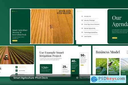 Smart Agriculture AI Insights Deck PowerPoint