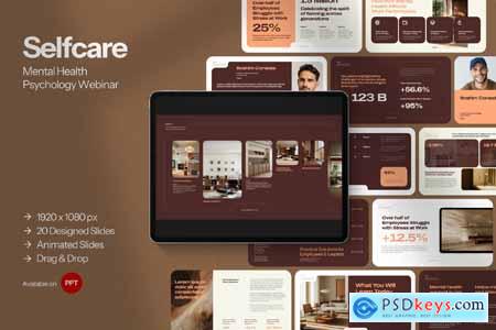 Selfcare Animated Webinar Psychology Powerpoint