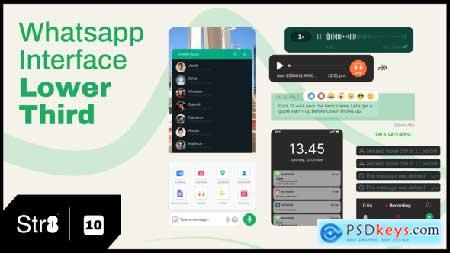 Whatsapp Interface Lower Third 60035299