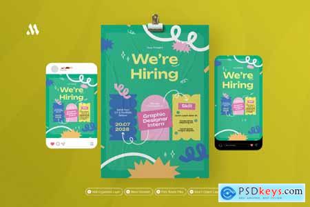 We are Hiring - Flyer Set