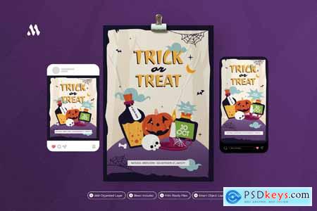 Trick or Treat - Flyer Set
