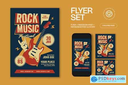 Rock Music Festival Flyer