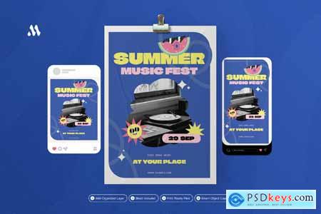 Summer Music Fest - Flyer Set