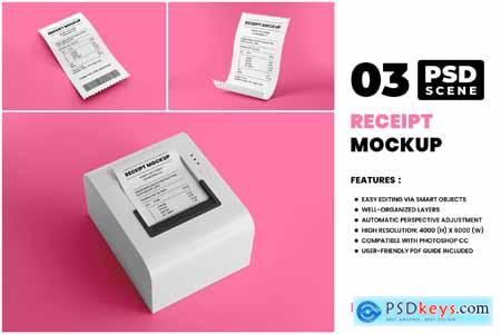 Receipt Mockup Sets