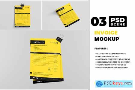 Invoice Mockup Sets