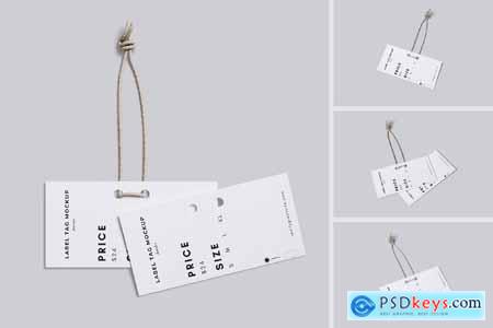 High Quality Label Tag Mockup