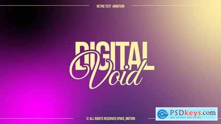 Retro Text Animation AE 60154910
