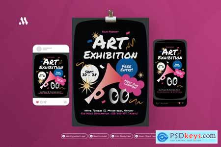 Art Exhibition - Flyer Set