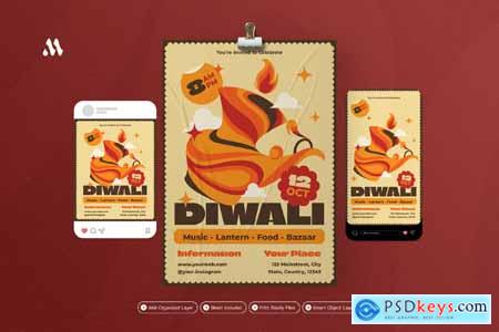 Dewali - Flyer Set
