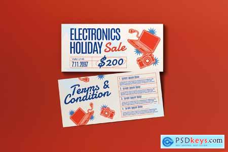 Electronic Holiday Sale Voucher