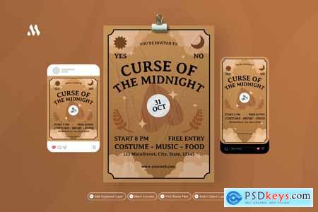 Curse of The Midnight - Flyer Set