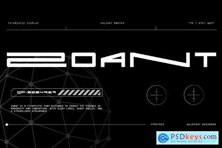 Zoant - Futuristic Font