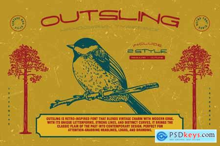 Outsling - Retro Font