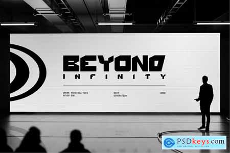 Oxyom - Techno Display Font
