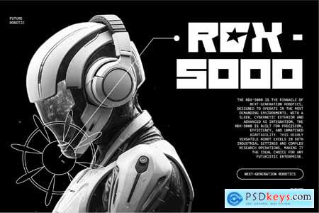 Oxyom - Techno Display Font