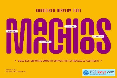Manchinos - Condensed Rounded Display Font Bold