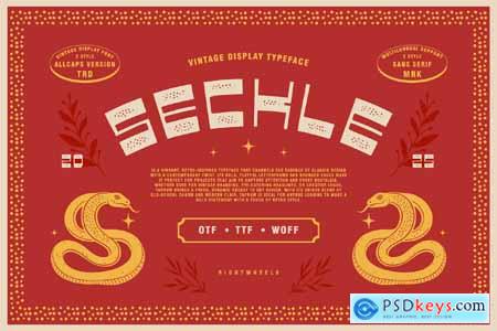 Seckle - Vintage Display Typeface
